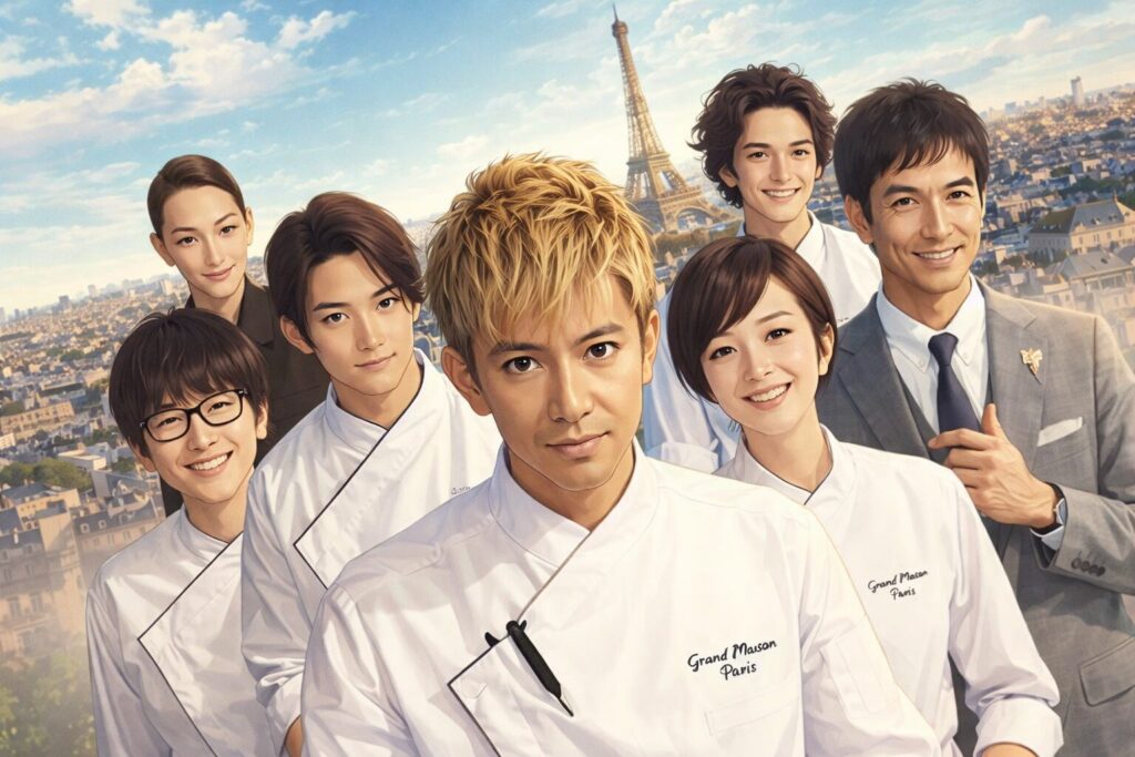 グランメゾン・パリ ネタバレ|キャスト・登場人物の役割(尾花/倫子/ユアン/リンダ)