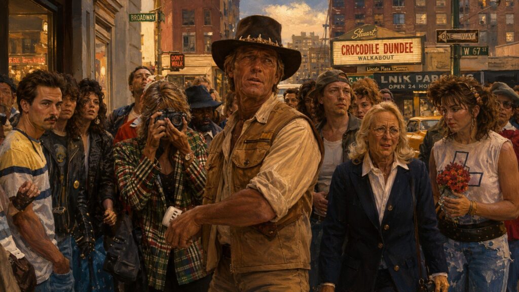 『クロコダイル・ダンディー』の見どころ｜ニューヨークで際立つミックの魅力