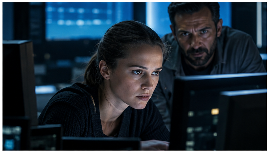 イメージ：映画『ジェイソン・ボーン』でニッキーがCIAの機密情報とボーンの行方を追跡 