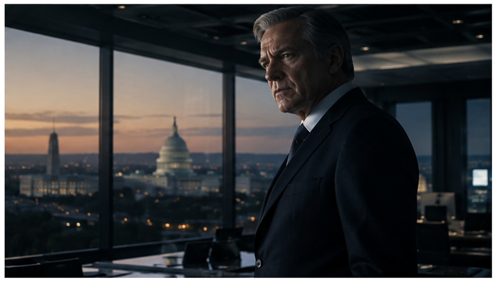 イメージ：映画『ジェイソン・ボーン』でCIA長官デューイがボーンと父リチャードの過去に関わる