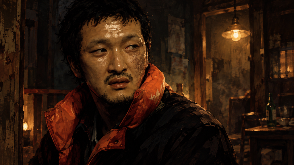 イメージ：映画『隣人13号』の顔に傷跡がある13号