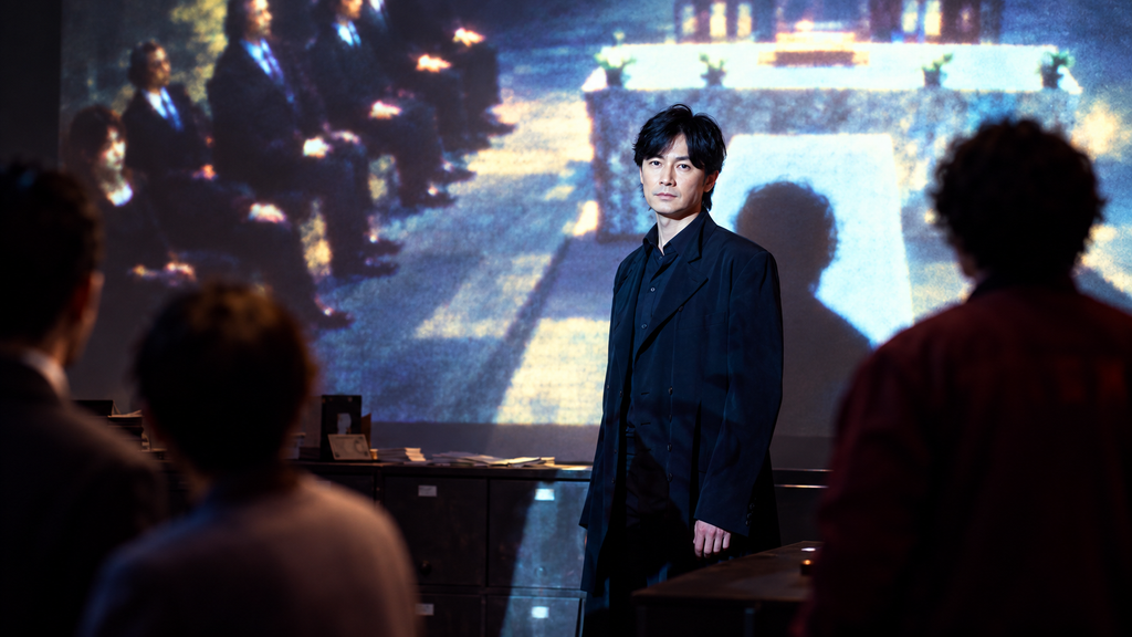 イメージ：映画『ブラック・ショーマン』で武史が元同級生たちを教室に集め真相を暴く最後のホームルーム