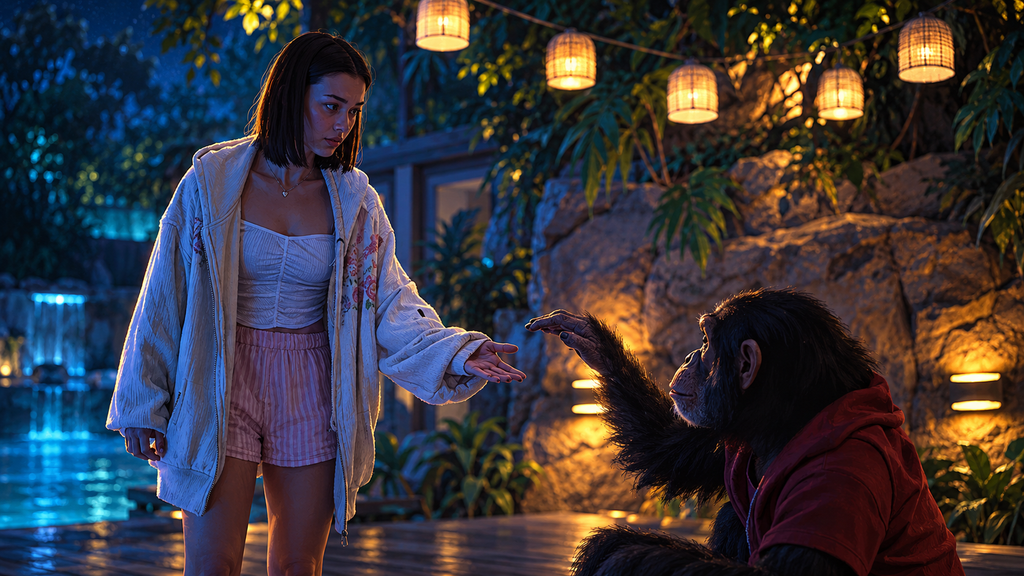映画『おさるのベン』で家族同然に育ったベンへ慎重に手を差し伸べる