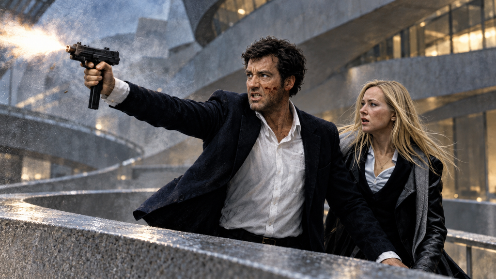 『ザ・バンク 堕ちた巨像』でサリンジャーがグッゲンハイム美術館の螺旋通路で銃撃戦
